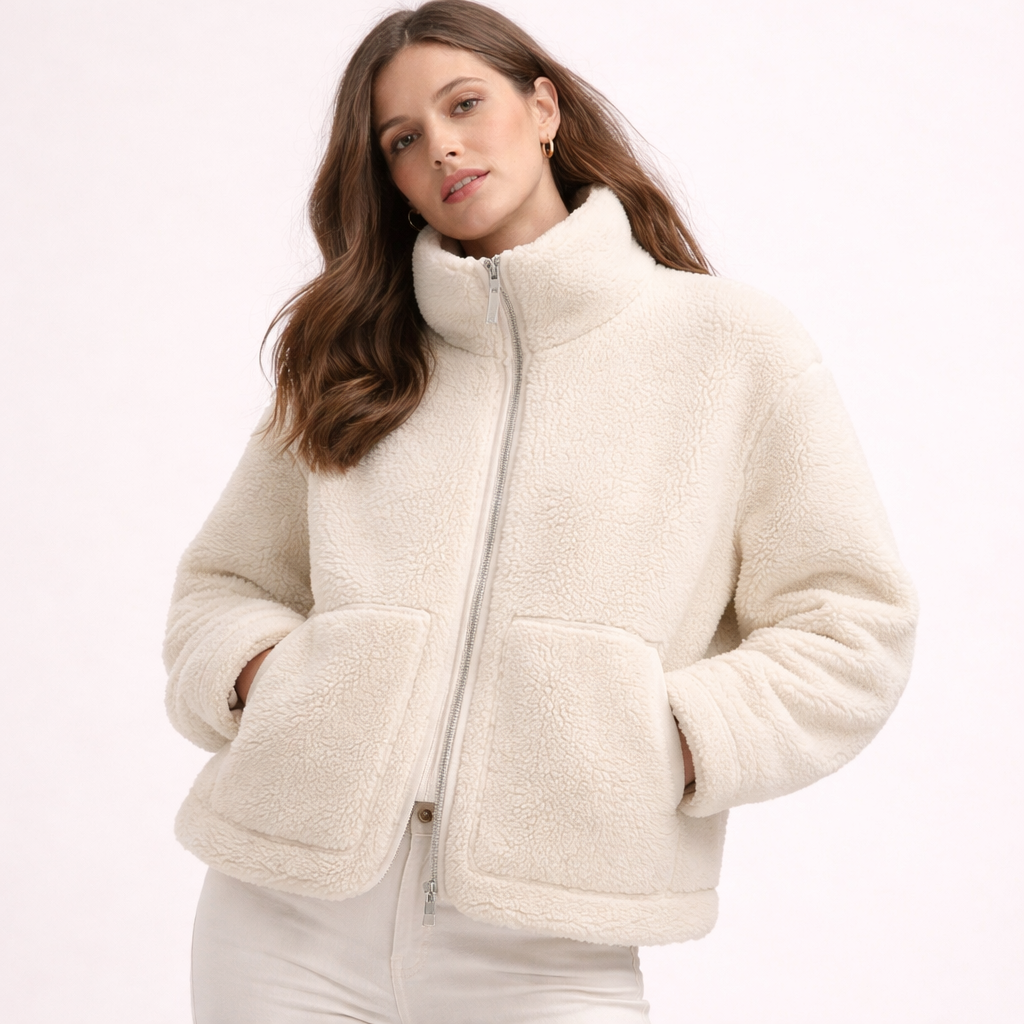 Dames Fleecejas Oversized Zacht Warm Comfortabel