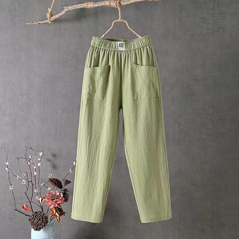 Linnen Harembroek Zomerse Katoenen Broek