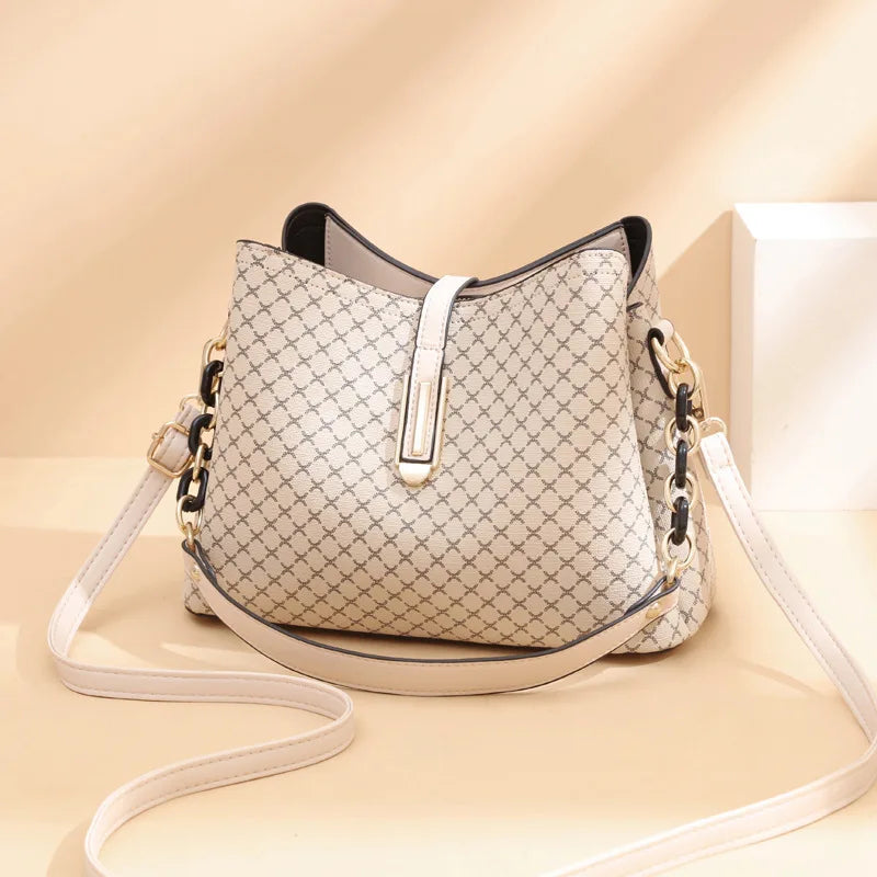 Handgemaakte Schoudertas Dames PU-leer Vintage Stijl Camel Zwart Bruin Dagelijks Gebruik Elegante Tas