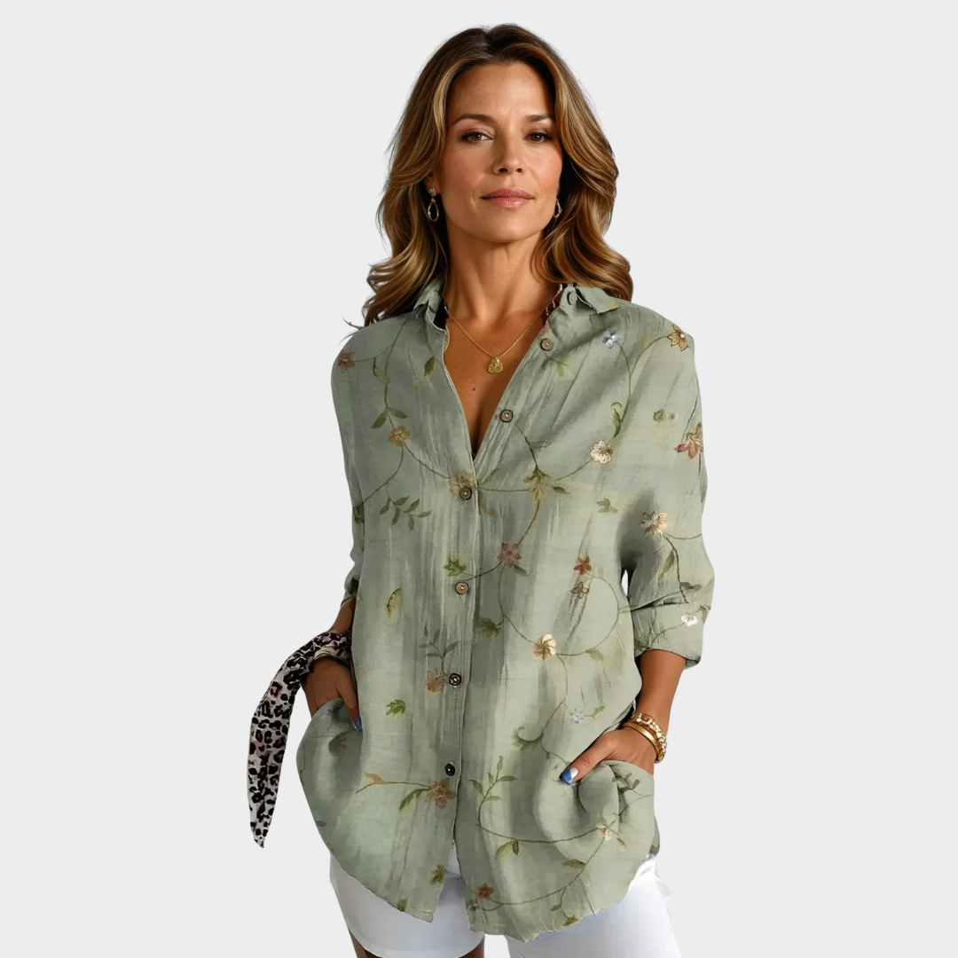 Dames Blouse Comfortabel Losvallend Gedrukt