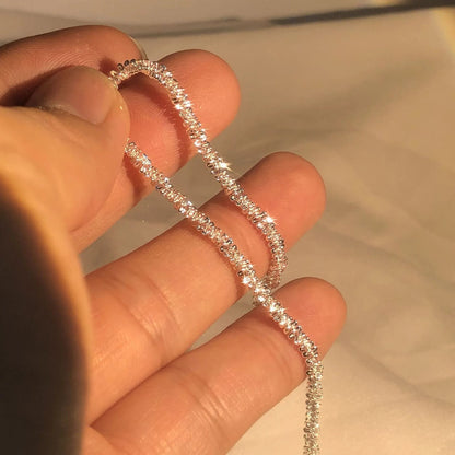 Sterlingsilveren Armband Waterinspiratie Elegant Glanzend Handgelenkaccessoire Dames Tijdloos Moderne Sieraden