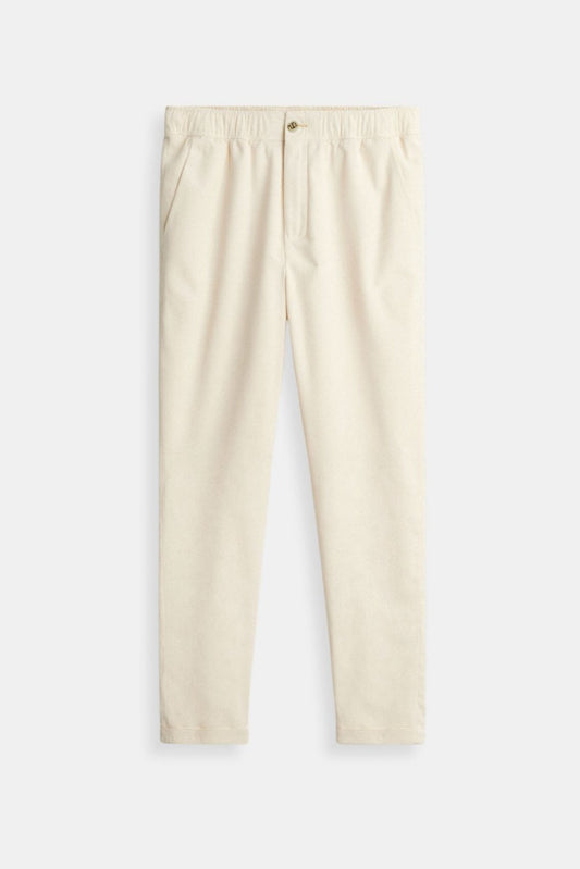 Herenbroek Elastisch Beige Comfortabel Knoopsluiting - StudioMarella
