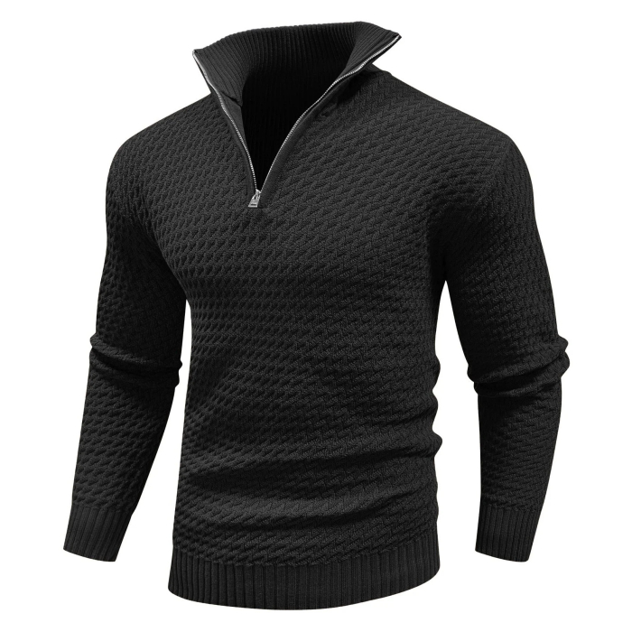 Gebreide Trui Zacht Half Zip Wolmix voor Dames en Heren