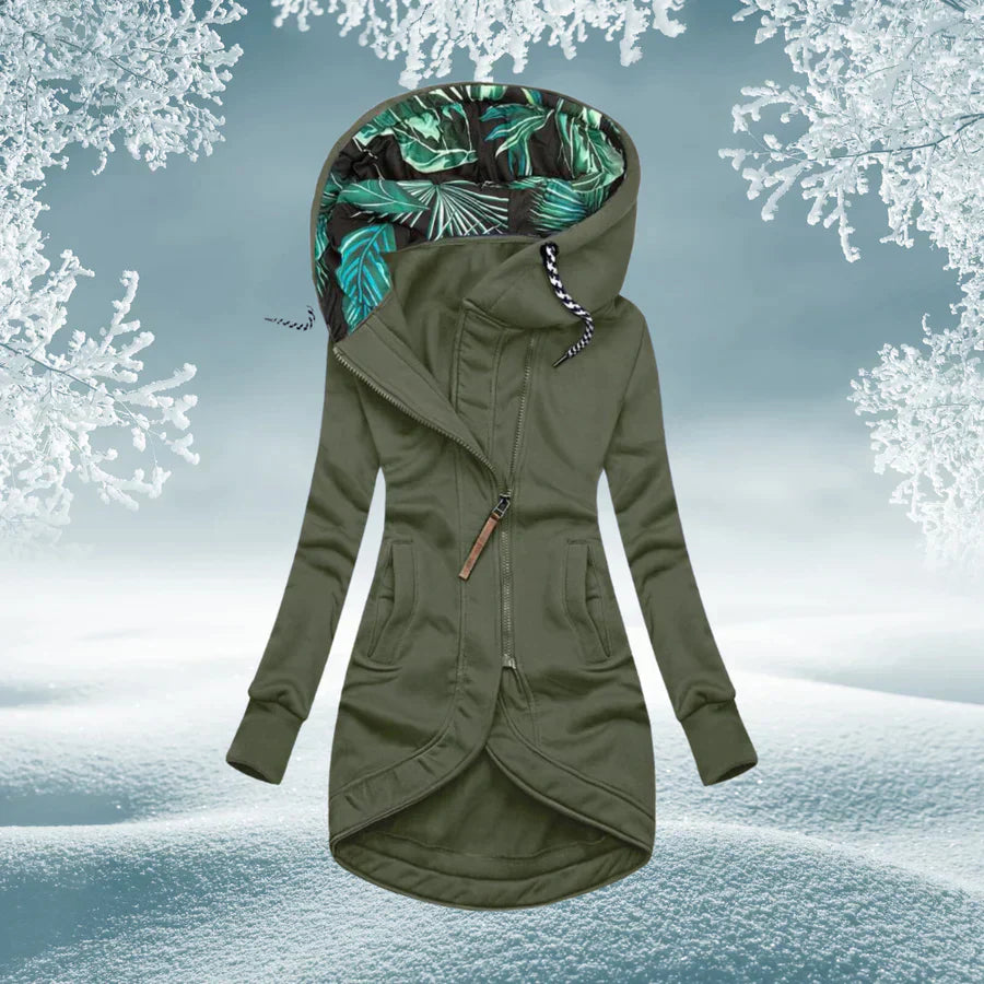 Dames Parka Warm en Waterdicht met Capuchon Groen - StudioMarella