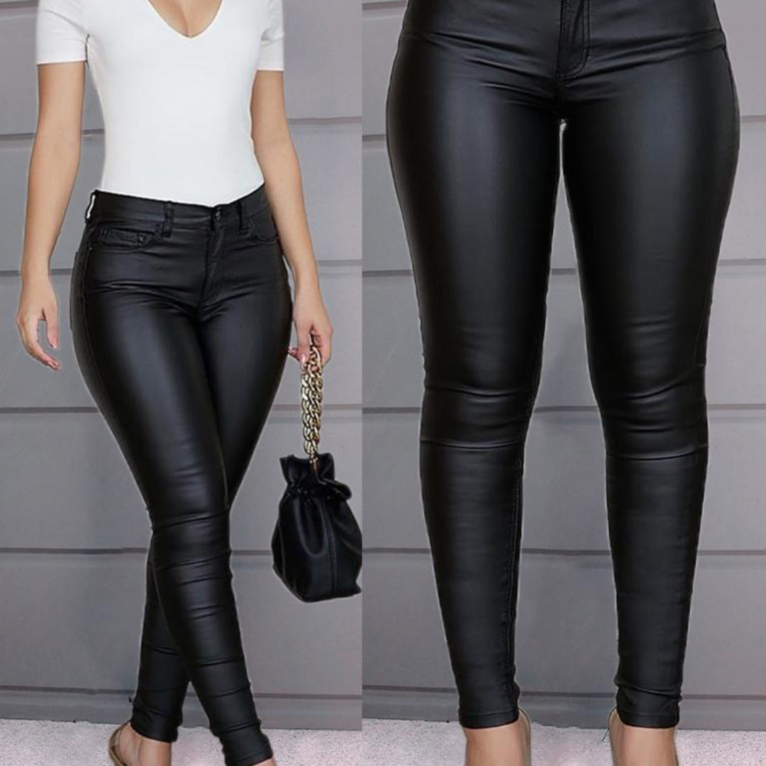 Leren Broek Stretch Elastisch Luxe Look