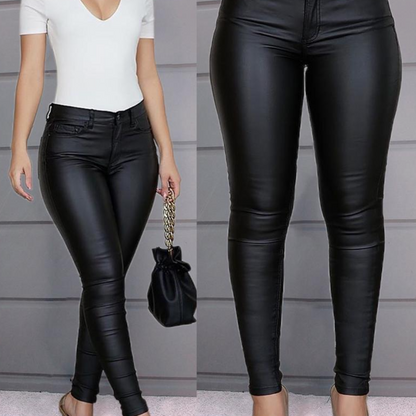 Leren Broek Stretch Elastisch Luxe Look