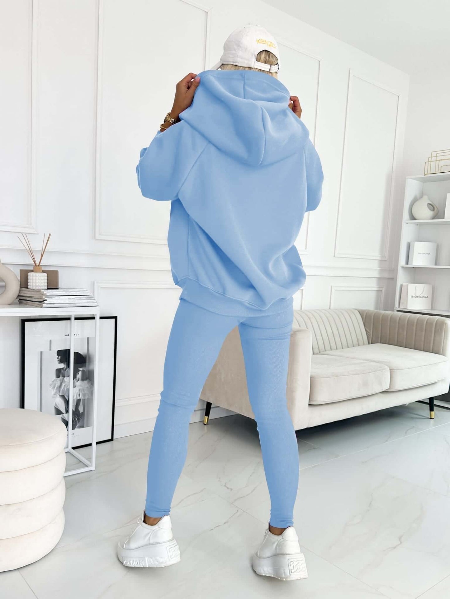Dames Hoodie Set Fleece - Zachte Joggingbroek en Trui met Capuchon