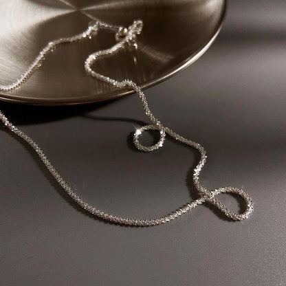 Sterrenlicht Ketting Set Zilver 925 Sterling 2 Lengtes Fijne Halskettingen