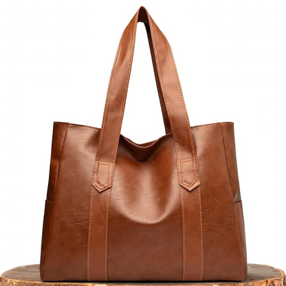 Leren Schoudertas Dames Handgemaakt Authentiek Leer Verstelbare Riem Magnetische Sluiting Elegante Draagtas