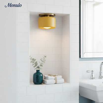 Porselein Plafondlamp Rond Modern – Zachte Sfeerverlichting voor Gang Kantoor Keuken