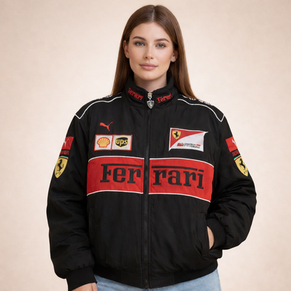 Vintage Racerjack Stijlvol Leer Jacket