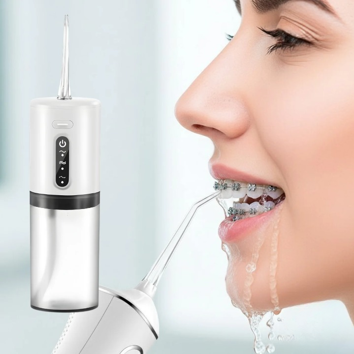 Mondverzorging Waterflosser met Wisselbare Opzetstukken | 3 Reinigingsmodi | IPX6 Waterdicht