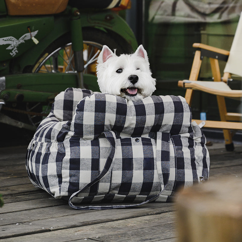 Hondenautostoel Draagbaar Reisbed Comfortabel Bolster Veilige Zetel voor Kleine Honden Katten Huisdieren
