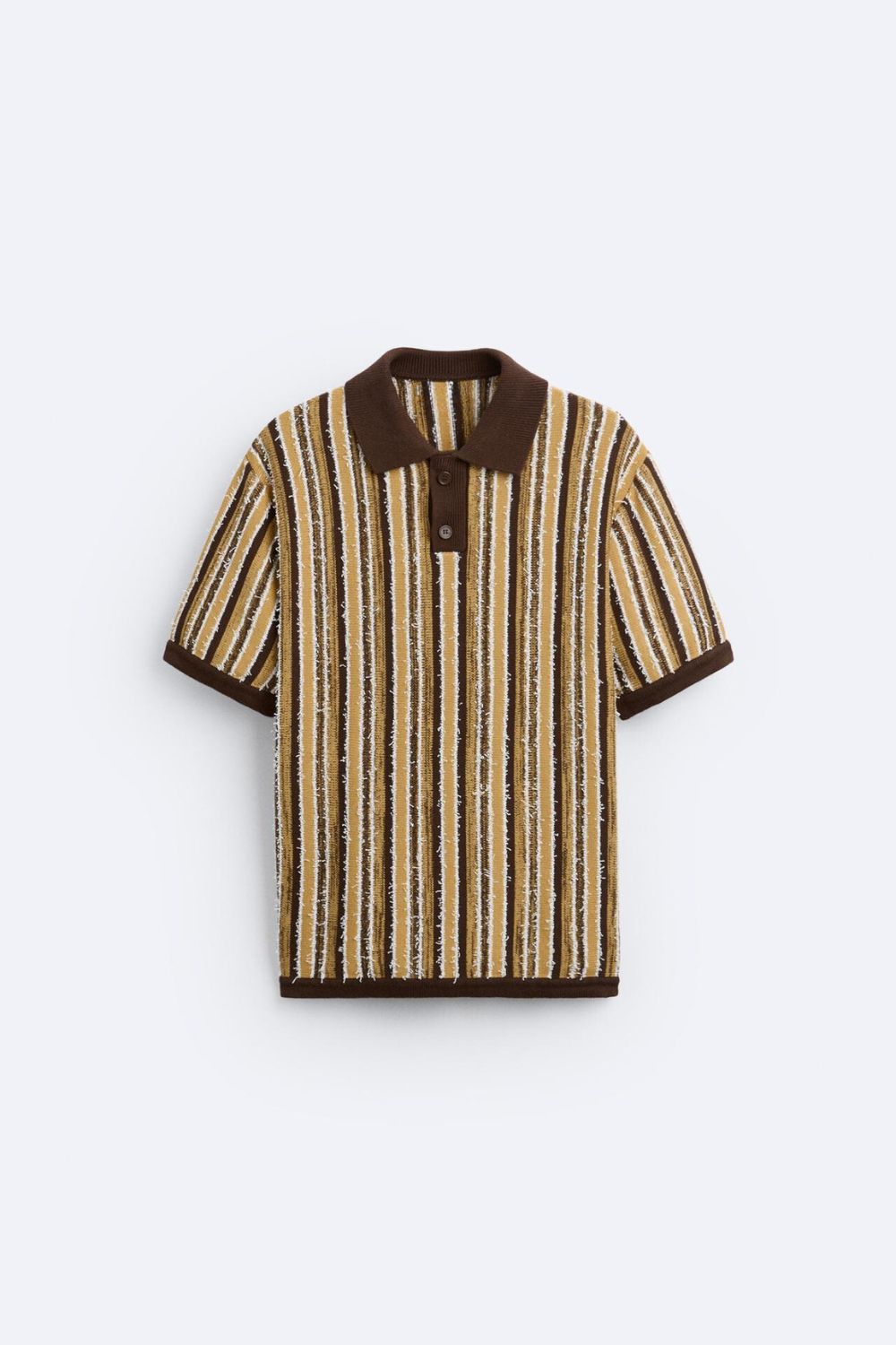 Klassiek Poloshirt met Strepen Retro Gebreid - StudioMarella