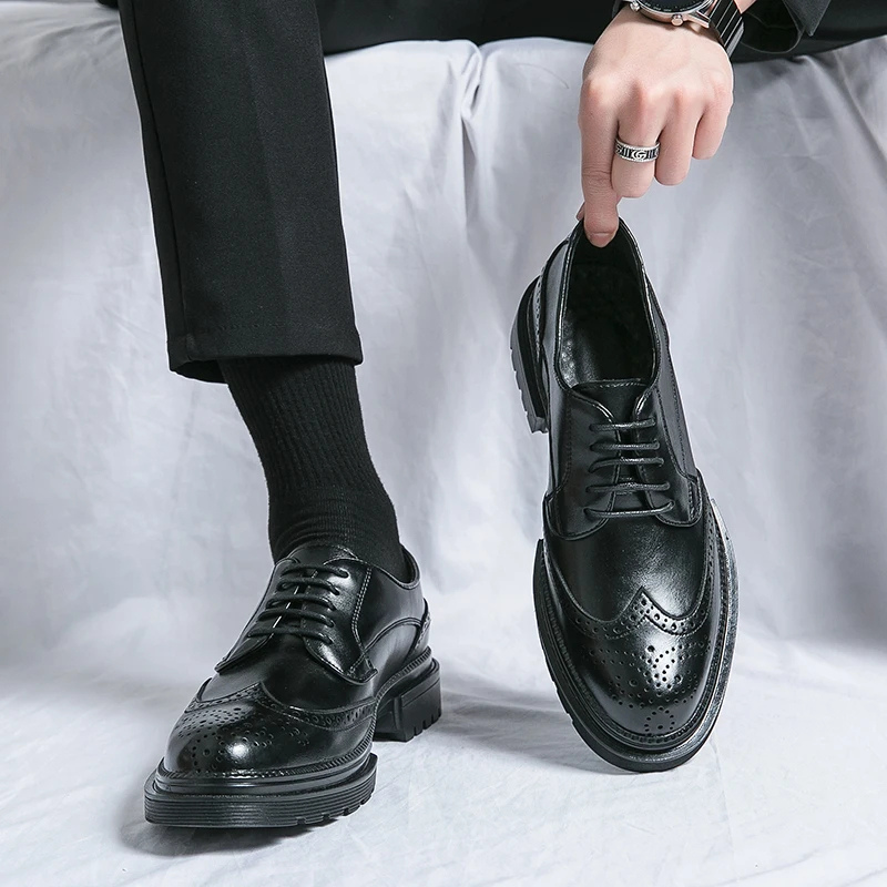 Heren Oxford Schoenen Vintage Stijl Comfortabel met Veters