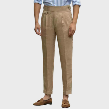 Hoge Taille Mannenbroek Premium Stof Comfortabel Zitten