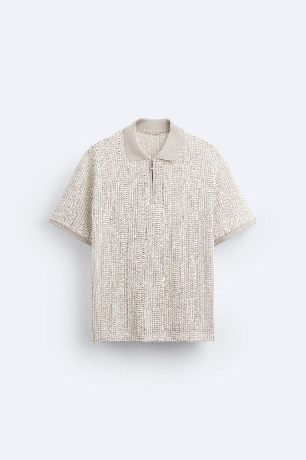 Polo Man Gebreid Klassiek Met Rits - StudioMarella