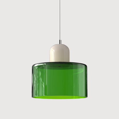 KORA Glazen Hanglamp | Bauhaus-Design Geometrisch Licht | Verstelbaar | E27 | Scandinavisch Interieur Verlichting
