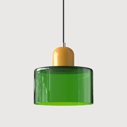 KORA Glazen Hanglamp | Bauhaus-Design Geometrisch Licht | Verstelbaar | E27 | Scandinavisch Interieur Verlichting