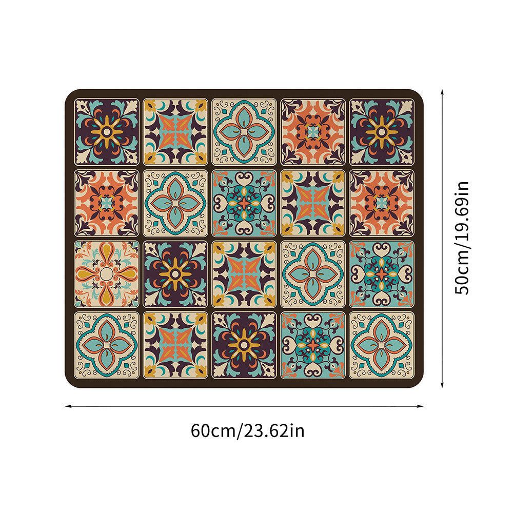 Beschermende Apparaatmat met Retro of Modern Design – Anti-Slip Microvezeldoek voor Keukenapparaten – Stijlvolle Bescherming tegen Krassen, Stof en Vocht – Verkrijgbaar in Retro Plaid, Blauw, Grijs, Desert en Abstract – 20x24 inch