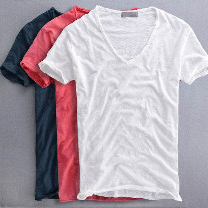 Katoenen Mannen T-shirt Comfortabel - StudioMarella