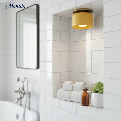 Porselein Plafondlamp Rond Modern – Zachte Sfeerverlichting voor Gang Kantoor Keuken