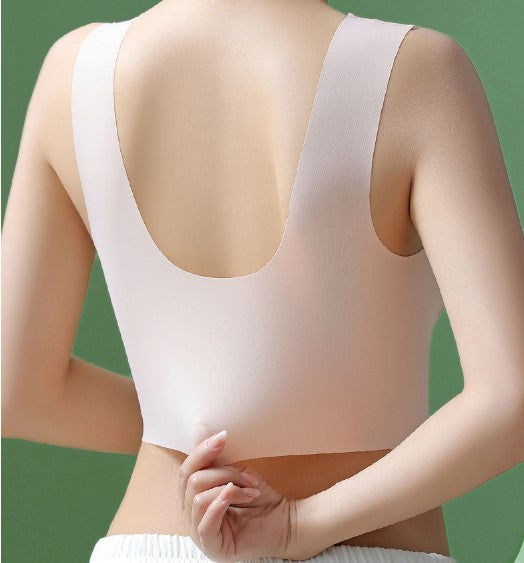 Full-Coverage BH Naadloos Extra Ondersteuning Elastisch Damesondergoed Zwart Beige Dagelijks Comfort