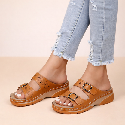Sandalen Dames Comfortabel Casual Leer