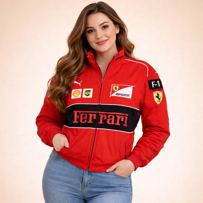 Vintage Racerjack Stijlvol Leer Jacket