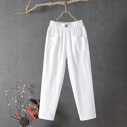 Linnen Harembroek Zomerse Katoenen Broek