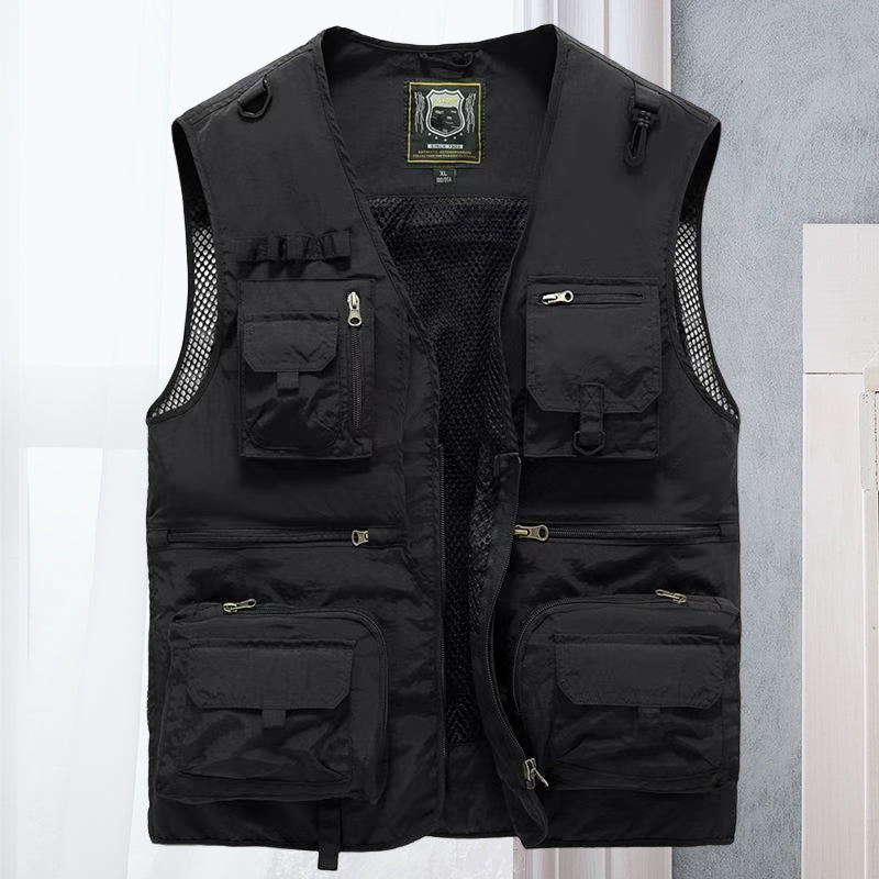 Gilet Cargo Heren met Taschen en Ritsen
