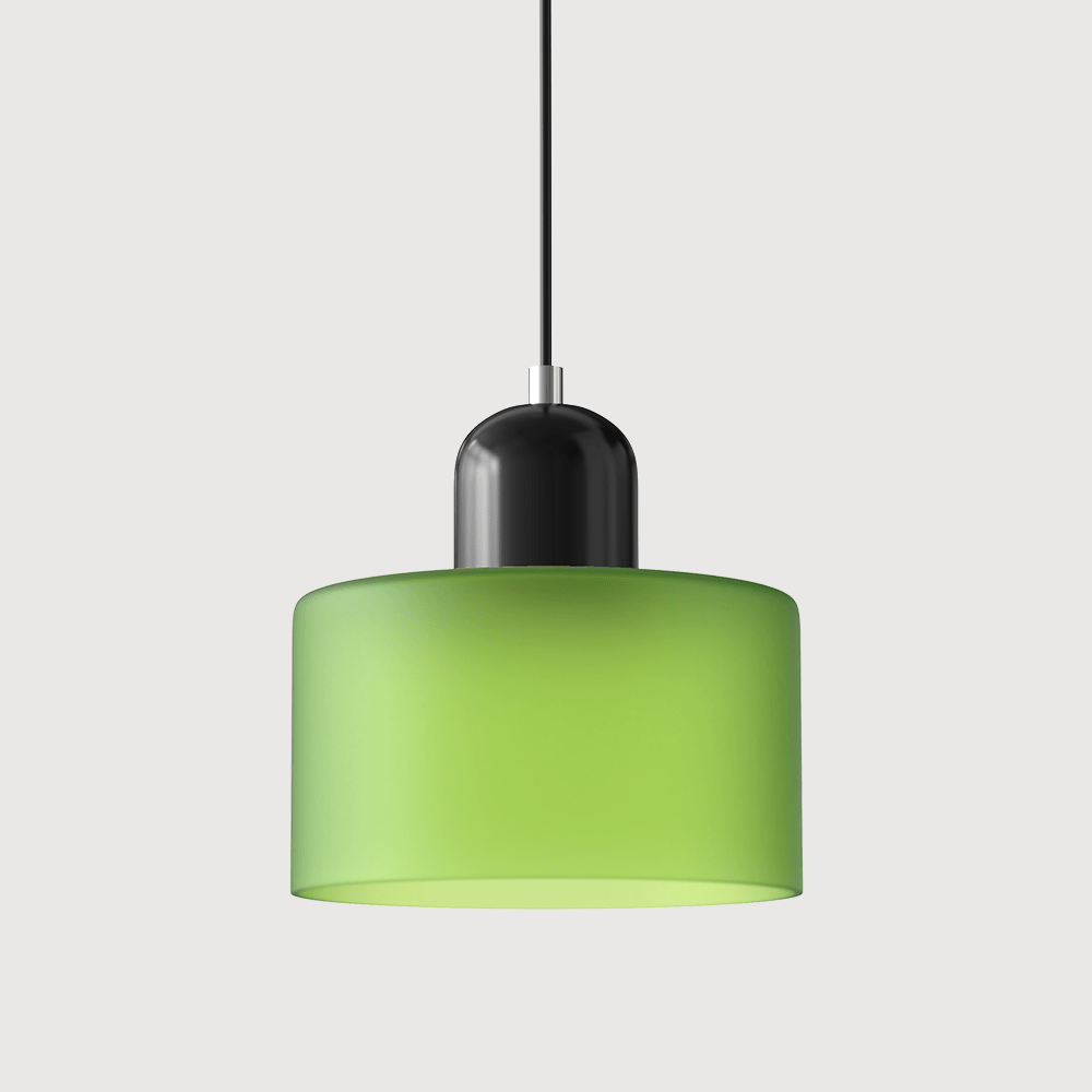 Glazen Hanglamp Bauhaus-Stijl Handgeweven Afwerking Eetkamer Woonkamer
