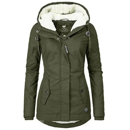 Dames Winterparka Met Capuchon Warm en Waterdicht