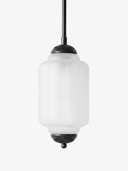 Vintage Glazen Hanglamp met Nostalgische Uitstraling – Verfijnde Verlichting voor Eetkamer en Keuken