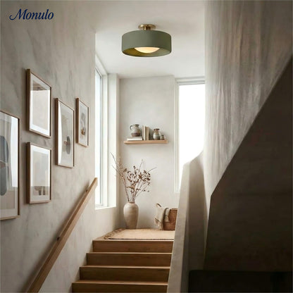 Porselein Plafondlamp Rond Modern – Zachte Sfeerverlichting voor Gang Kantoor Keuken