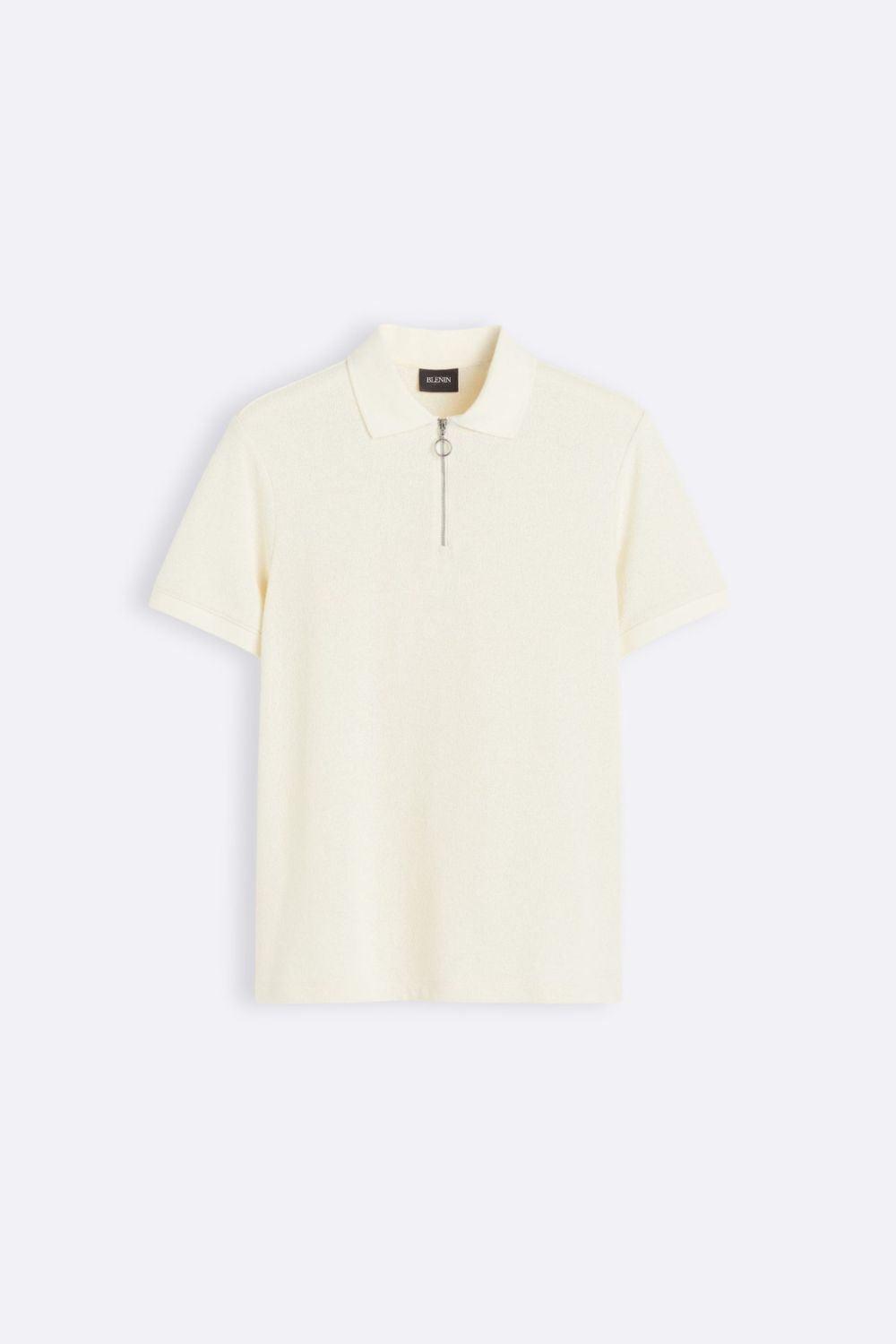 Gebreide Polo Trui Met Rits Voor Mannen