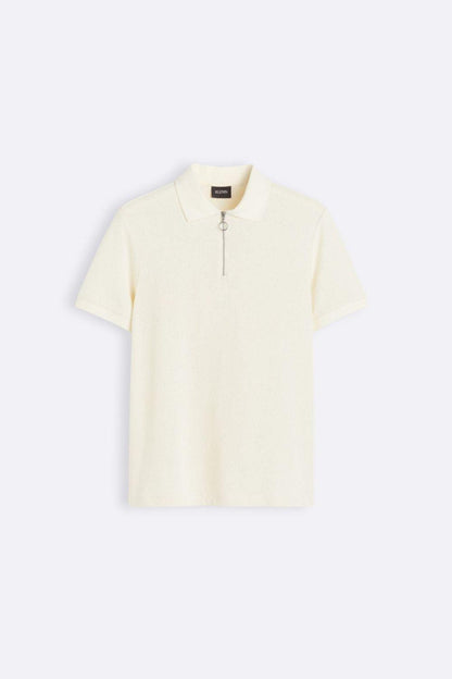Gebreide Polo Trui Met Rits Voor Mannen