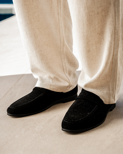 Bruine Suède Loafer Schoenen voor Mannen Casual