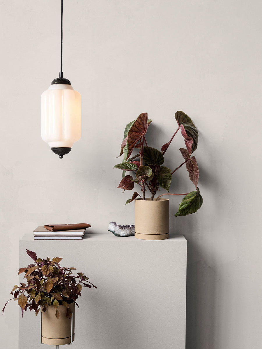 Vintage Glazen Hanglamp met Nostalgische Uitstraling – Verfijnde Verlichting voor Eetkamer en Keuken