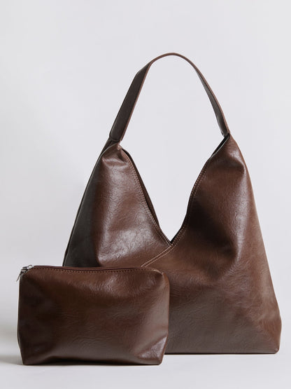 Vegan Schoudertas Elegant Duurzaam Leren Look