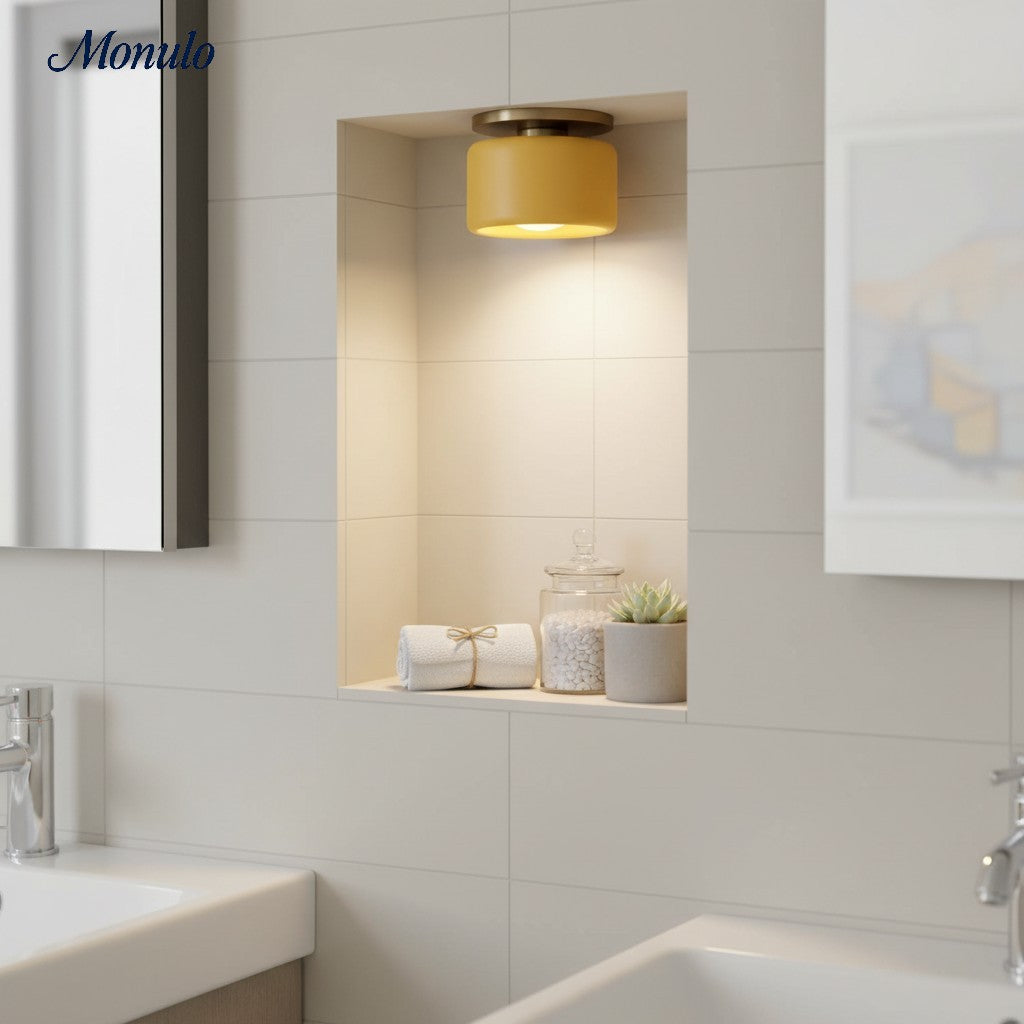 Porselein Plafondlamp Rond Modern – Zachte Sfeerverlichting voor Gang Kantoor Keuken