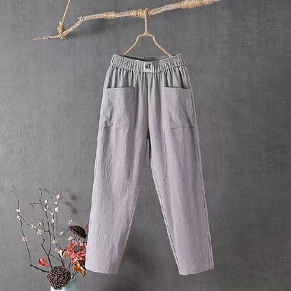 Linnen Harembroek Zomerse Katoenen Broek