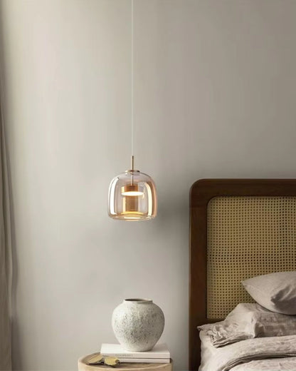 Hanglamp Rookglas met LED Verlichting Goud Zwart Amber Dimbaar Eetkamer | Scandinavische Glazen Plafondlamp Metalen Finish Keukeneiland Moderne Verlichting Woonkamer Design