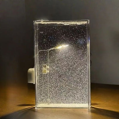 DIY Winterlandschap Tafellamp met Sneeuweffect en Warm Licht