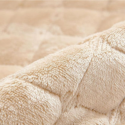 Gequilte Relaxfauteuil Hoes met Opbergzak – Microvezel Beschermhoes voor Recliner Stoel