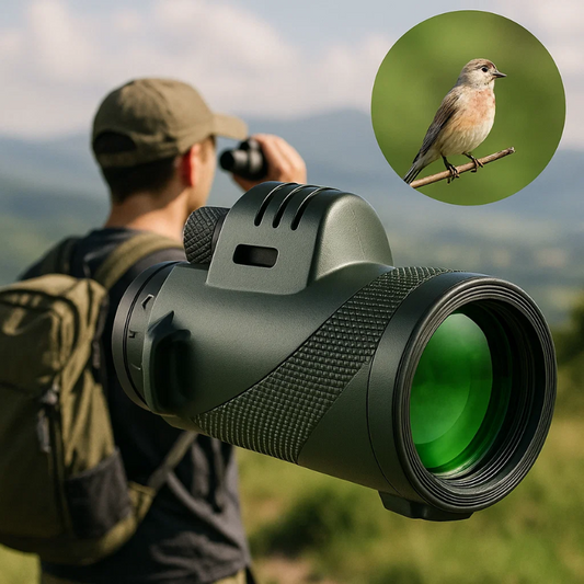 Compacte Ultra-Zoom Monoculair met HD-lens – Lichtgewicht Telescoop voor Vogels Kijken, Wandelen & Sportevenementen