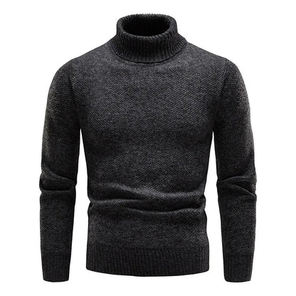 Merino Wool Coltrui Warm en Stijlvol Gebreid