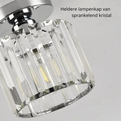 Kilon plafondlamp kristal kubus messing plafond hal woonkamer slaapkamer moderne verlichting compact
