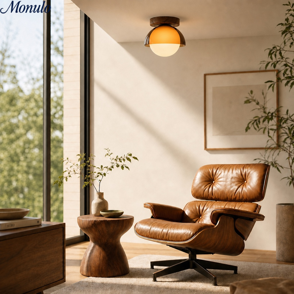 Vintage Plafondlamp met Zonsondergangstinten voor Gang en Entree – Moderne Sfeerverlichting