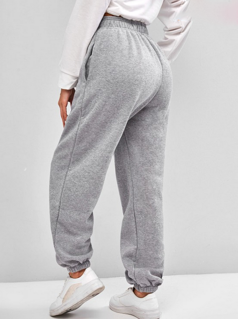 Joggingbroek Zacht Hoge Taille Comfortabele Fit